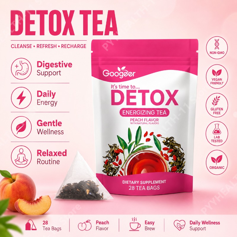 Herbal Wellness Drink - أكياس شاي أولونج بالخوخ الطبيعي، شاي