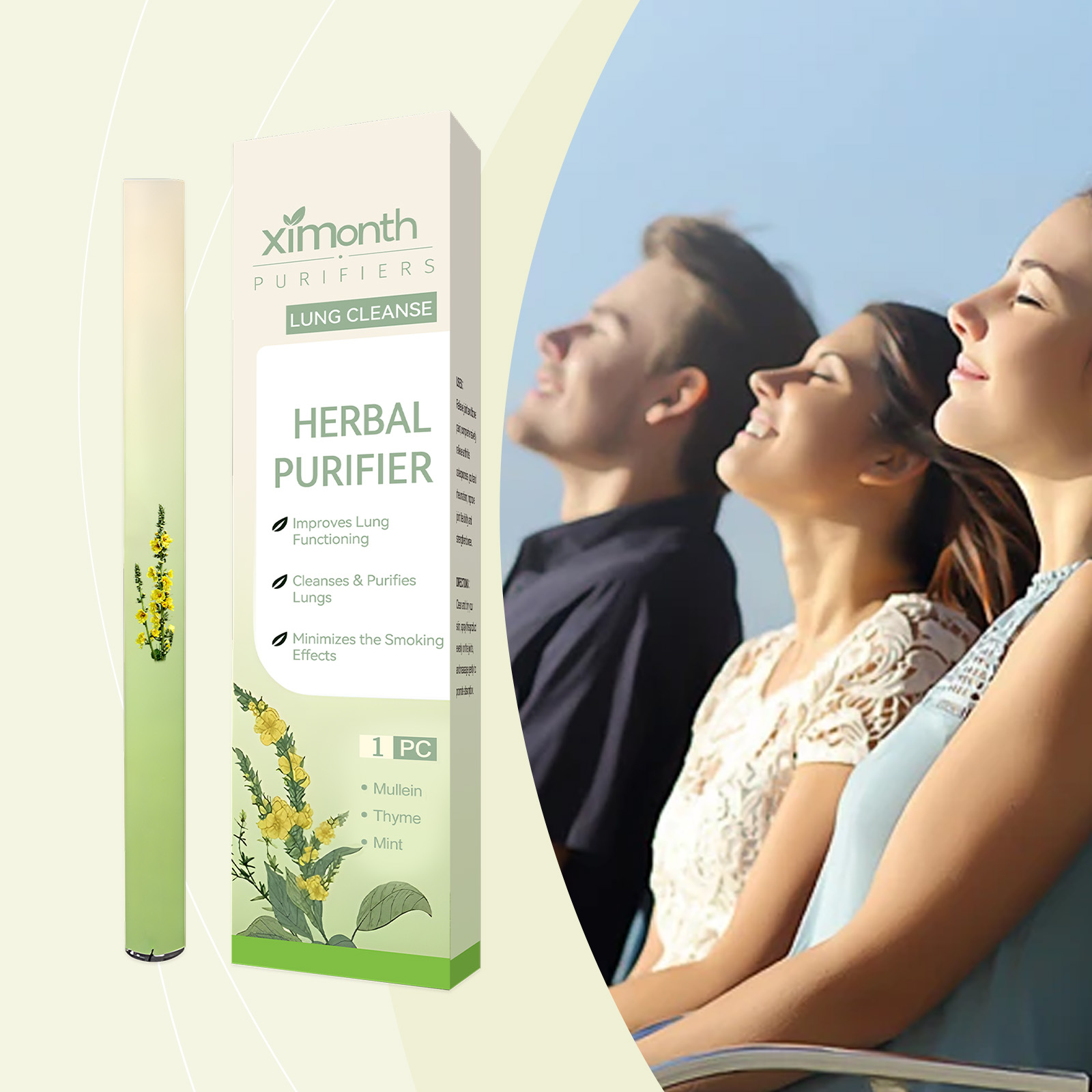 عصا التنفس العشبية الطبيعية، د - مراجعة Natural Herbal Wellness وسعره